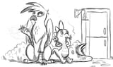 1337901881.ribnose_gilda_and_spike_smoking_out_back