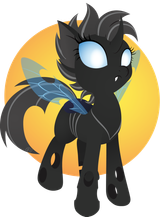 1341340__safe_artist-colon-gracewolf_oc_oc-colon-crucible_oc+only_changeling_changeling+oc_female_mare_solo