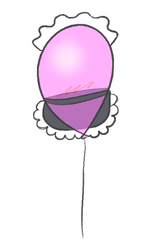 3024259__safe_anonymous+artist_tote+bag+g4_g4_balloon_balloon+fetish_blushing_clothes_fetish_inanimate+tf_maid_maid+fetish_no+pony_simple+background_solo_transf