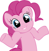 565446__safe_solo_pinkie+pie_smile_cute_looking+at+you_grin_artist-colon-megasweet_shrug_artifact