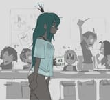 3578776__suggestive_artist-colon-hyung7754_queen+chrysalis_changeling_human_g4_breasts_child_clothes_crown_cup_dark+skin_female_humanized_indoors_jewelry_lidded