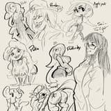 Pony Human Doodles 1