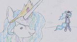 celestia touches you