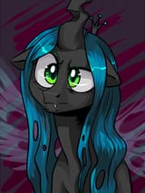 688433__dead+source_safe_artist-colon-zilvtree_queen+chrysalis_changeling_changeling+queen_g4_confused_female_floppy+ears_frown_raised+eyebrow_solo