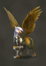318877__safe_artist-colon-dvorgaz_gilda_armor_awesome_badass_epic_griffon_solo