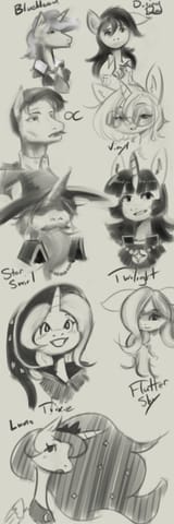 Pony Portrait doodles