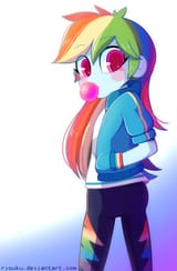 1630058__safe_artist-colon-riouku_rainbow+dash_equestria+girls_g4_my+little+pony+equestria+girls-colon-+better+together_ass_blowing+bubbles_bubblegum_butt_cloth
