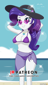 3327895__suggestive_artist-colon-jakepixels_rarity_human_equestria+girls_g4_beach_beach+babe_belly+button_bikini_bikini+babe_bikini+top_breasts_busty+rarity_cam.png
