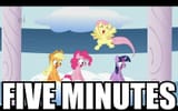 five minutes