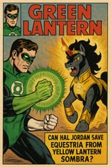 20250603_2252_Hal Jordan vs. Yellow Sombra_simple_compose_01jwwdkf77e6kvwaz98mdhx8d2