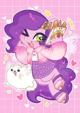 3072012__safe_artist-colon-oofycolorful_cloudpuff_pipp+petals_dog_flying+pomeranian_pegasus_pomeranian_pony_g5_adorapipp_clothes_cute_duo_female_heart_high+res_