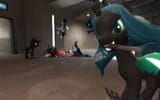 345436__grimdark_twilight+sparkle_queen+chrysalis_big+macintosh_female_pony_male_human_3d_changeling_blood_changeling+queen_gmod_team+fortress+2_knif