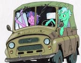 3528686__safe_artist-colon-adeptus-dash-monitus_lyra+heartstrings_twilight+sparkle_pony_unicorn_g4_driving_duo_duo+female_female_frown_grin_horn_mare_ponies+dri