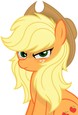 650893__safe_solo_applejack_vector_glare_loose+hair_artist-colon-godoffury