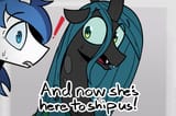 3299224__safe_artist-colon-icey_queen+chrysalis_shining+armor_changeling_changeling+queen_pony_unicorn_eye+clipping+through+hair_eyebrows_eyebrows+visible+throu