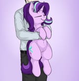 1440501__safe_artist-colon-duop-dash-qoub_starlight+glimmer_absurd+res_belly+button_chest+fluff_content_cute_ear+fluff_eyes+closed_female_fluffy_glimme