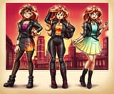 3580027__safe_artist-colon-king-dash-kakapo_sunset+shimmer_human_art+pack-colon-mypastisnottoday2025_equestria+girls_g4_belt_biker_biker+jacket_boots_bracelet_b