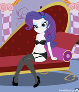 3161372__suggestive_artist-colon-sarahthefox97_rarity_human_equestria+girls_breasts_clothes_high+heels_humanized_lingerarity_lingerie_sexy_shoes_socks_thigh+hig