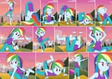 2246662__safe_rainbow+dash_equestria+girls_armpits_barefoot_beautiful_clothes_collage_cute_feet_legs_pants_pose_wake+up21-colon-+rainbow+dash_yoga_yoga+pants