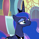 luna exuding a subtle smugness