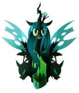 569228__safe_artist-colon-ii-dash-art_derpibooru+import_queen+chrysalis_changeling_changeling+queen_fangs_female_grin_hooves_horn_image_lineless_png_sm