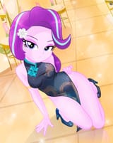 3380450__suggestive_artist-colon-charliexe_derpibooru+import_starlight+glimmer_human_equestria+girls_g4_bedroom+eyes_breasts_cheongsam_clothes_dress_ey