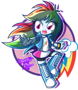 935010__safe_artist-colon-danmakuman_rainbow+dash_equestria+girls_chibi_cute_danmakuman+is+trying+to+murder+us_dashabetes_simple+background_sweatband_t