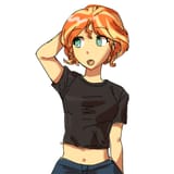 3272287__safe_artist-colon-sugarcube269_derpibooru+import_sunset+shimmer_human_equestria+girls_g4_alternate+hairstyle_arm+behind+head_belly_belly+butto