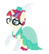 2751995__safe_artist-colon-unicornsmile_derpibooru+import_moondancer_pony_unicorn_base+used_clothes_dress_female_glasses_hat_image_mare_ms+paint_png_ra