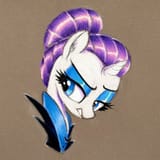 3569168__safe_artist-colon-mizhisha_rarity_pony_unicorn_g4_alternate+hairstyle_alternate+timeline_bust_female_horn_looking+back_mare_night+maid+rarity_nightmare