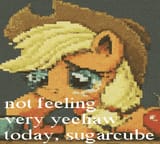 applejack sad