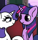Twilight &amp; Rarity in credits