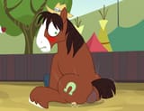3303869__suggestive_artist-colon-badumsquish_derpibooru+import_trouble+shoes_human_pony_g4_action+lines_bad+luck_blushing_butt_clothes_derpibooru+exclu