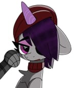 2815581__safe_artist-colon-slipknotfox_onyx_pony_unicorn_g5_my+little+pony-colon-+a+new+generation_beatnik+pony_beret_clothes_female_goth_hair+over+one+eye_hat_