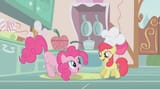 Pinkie Pie and Applebloom looking really happy