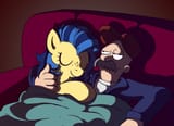 137898__safe_artist-colon-p-dot-chronos_derpibooru+import_oc_oc-colon-milky+way_human_pony_-fwslash-mlp-fwslash-_bed_blanket_couch_crossover_female_fre