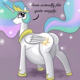 278577__safe_artist-colon-metalforever_princess+celestia_oc_oc-colon-anon_alicorn_human_pony_g4_4chan_anon+in+celestia_butt_cute_endosoma_human+male_implied+fi