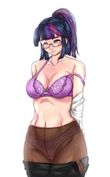 2065920__suggestive_artist-colon-leonkennedy141_sci-dash-twi_twilight+sparkle_bra_breasts_busty+twilight+sparkle_clothes_female_glasses_human_humanized