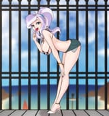 2527087__suggestive_artist-colon-scorpdk_diamond+tiara_human_anime_ass_beach_big+breasts_bikini_breasts_busty+diamond+tiara_butt_candy_clothes_cow+swimsuit_cowk