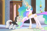 3278824__suggestive_edit_edited+screencap_editor-colon-anonymous_screencap_princess+celestia_rarity_alicorn_pony_unicorn_g4_my+little+pony-colon-+friendship+is+
