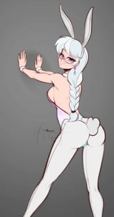 2319230__suggestive_artist-colon-scorpdk_silver+spoon_human_against+wall_anime_ass_bedroom+eyes_blushing_braid_breasts_bunny+ears_bunny+suit_bunny+tail_busty+si