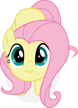 fluttershy looking up qt