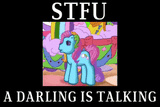 g3 rainbow dash stfu - a darling is talking