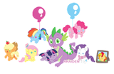 866080__safe_artist-colon-araiden_applejack_fluttershy_pinkie+pie_rainbow+dash_rarity_spike_sunset+shimmer_twilight+sparkle_alicorn_dragon_earth+pony_pegasus_p