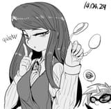 613031__safe_artist-colon-nekubi_dj+pon-dash-3_octavia+melody_vinyl+scratch_human_pony_unicorn_g4_blushing_clothes_dialogue_female_glasses_headphones_humanized