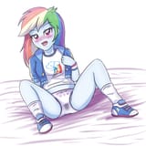 1706899__suggestive_artist-colon-sumin6301_rainbow+dash_equestria+girls_adorasexy_clothes_cute_female_looking+at+you_midriff_open+mouth_sexy_shoes_sock