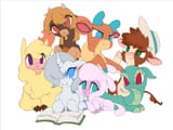 3152070__safe_artist-colon-malt_cat_arizona+tfh_oleander+tfh_paprika+tfh_pom+tfh_shanty+28tfh29_tianhuo+tfh_velvet+tfh_alpaca_classical+unicorn_cow_deer_dragon_
