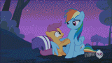 Scootaloo Dash hug