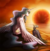 6486__safe_artist-colon-shinepawpony_philomena_princess+celestia_alicorn_phoenix_pony_g4_apocalypse_dying+sun_female_frown_future_lidded+eyes_looking+down_ma