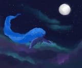 luna flowing through night